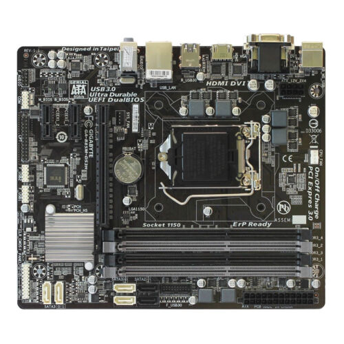 GIGABYTE GA-B85M-DS3H LGA 1150 Intel B85 Hauptplatine DDR3 mit E/A