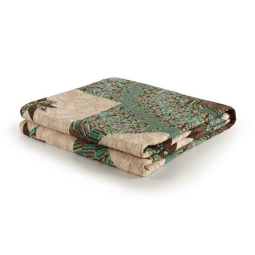Donna Sharp Sea Breeze Star Quilt **QUEEN** 3-PC Set Floral Country Cottage Teal - Picture 5 of 5