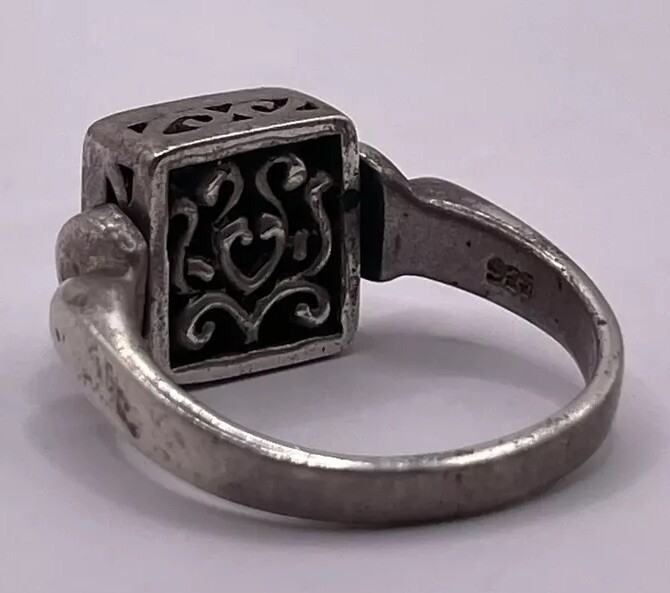 Native American Rare Reversible Squared Blue Turq… - image 4