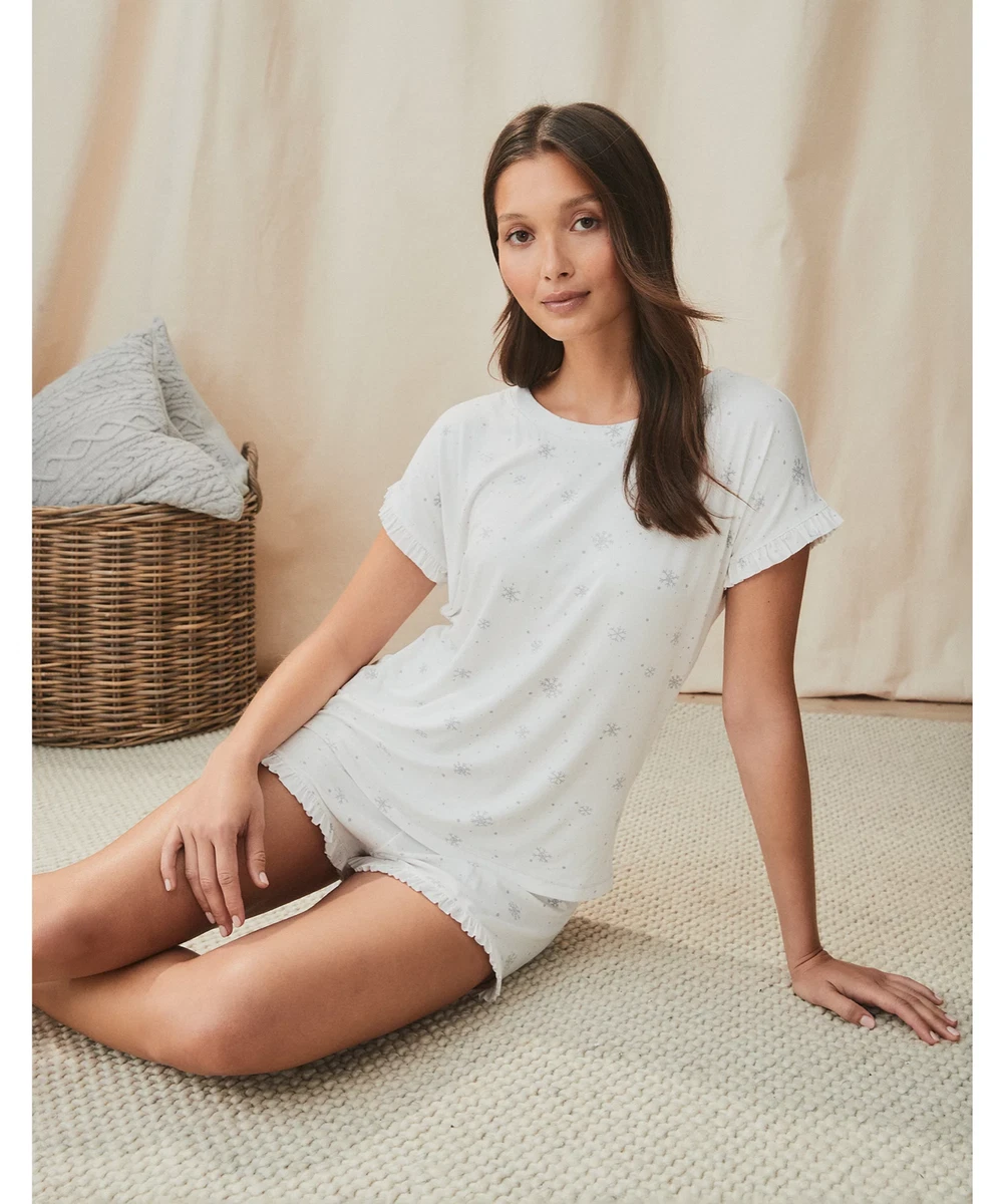 White company on sale pyjama shorts