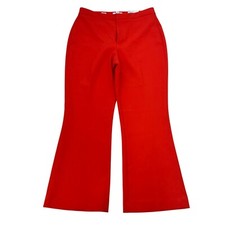 Nine West Women’s Kick Flare Dress Pants Orange Size 8 New