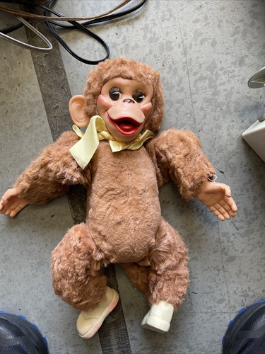 Vintage 1950s 60s Mr Bim Zip Rubber Face Monkey Chimp Plush Doll Great Cond Ebay