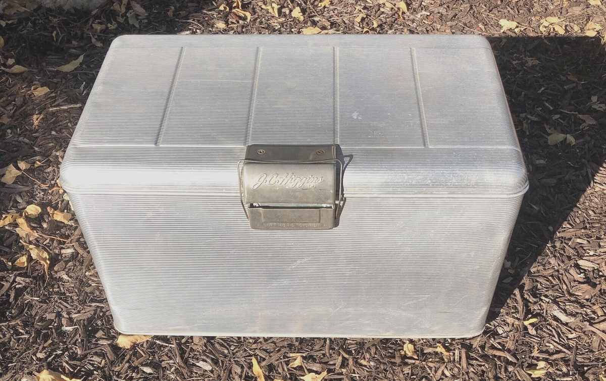 Antique* Sears Roebuck JC Higgins Aluminum Cooler Ice Chest w