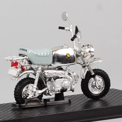 1/24 Tiny Honda Gorilla Spring 1999 Motorcycle Model Diecast Silver - Picture 9 of 13