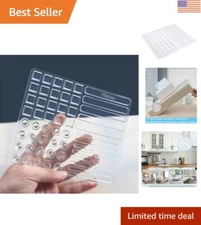 Durable Clear Rubber Bumper Pads - 61 PCS for Sound Dampening and Surface Safety