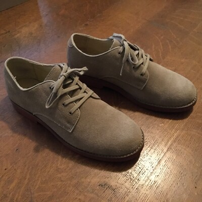 Ralph Lauren Barton Suede Oxford Tan Bucks Boys Size 5.5 | eBay display picture 2
