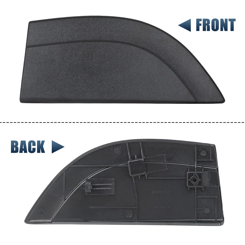 Par de molduras de puerta trasera Delta izquierda derecha para Hyundai Accent 2007 2006-2010 Foto 3 de 4