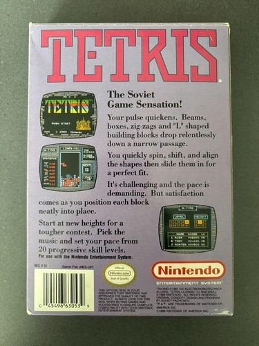 Tetris NES Nintendo Complete CIB - Picture 4 of 6