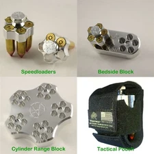 5X-500 [5-Shot .500 S&W] Speedloader, Block, or Pouch - for S&W 500, Taurus .50