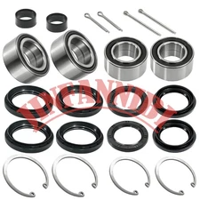 Front Rear Wheel Bearing Seals Kit for Honda Rincon 650 TRX650FA/FGA 2003-2005