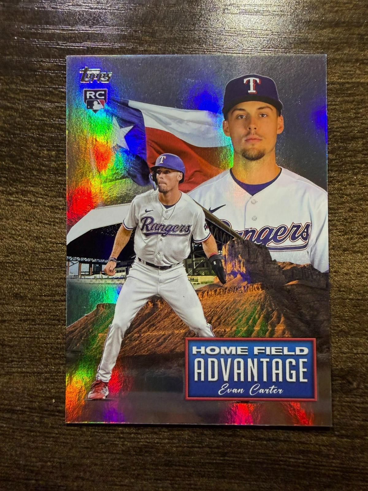 2024 Topps Chrome Update Evan Carter Home Field Advantage HFAC-13 RC