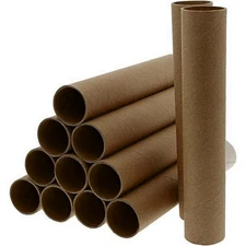LOT OF 44 EMPTY PAPER TOWEL ROLLS - 11" CARDBOARD TUBES - ARTS 'N' CRAFTS
