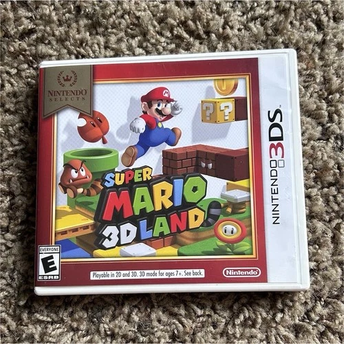 Nintendo Super Mario 3D Land Nintendo 3DS Tanooki Suit 2D/3D Manual Included
