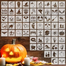 66 Pcs Small Stencils for Crafts Reusable 3 Inch Painting on...