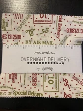 Overnight Delivery Charm Pack By Sweetwater For Moda.  Hard To Find OOP Line