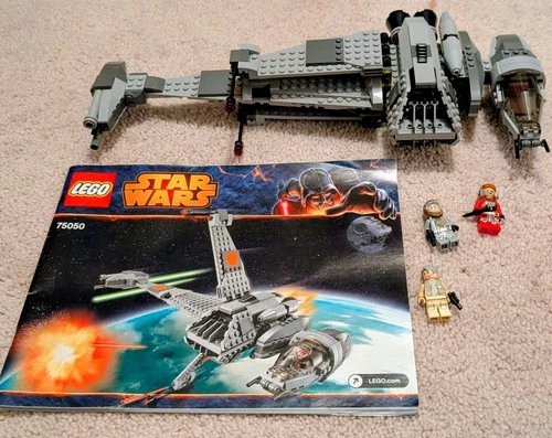 Lego B-wing 75050 Star Wars Return Of The Jedi 99.9% Complete Retired Set