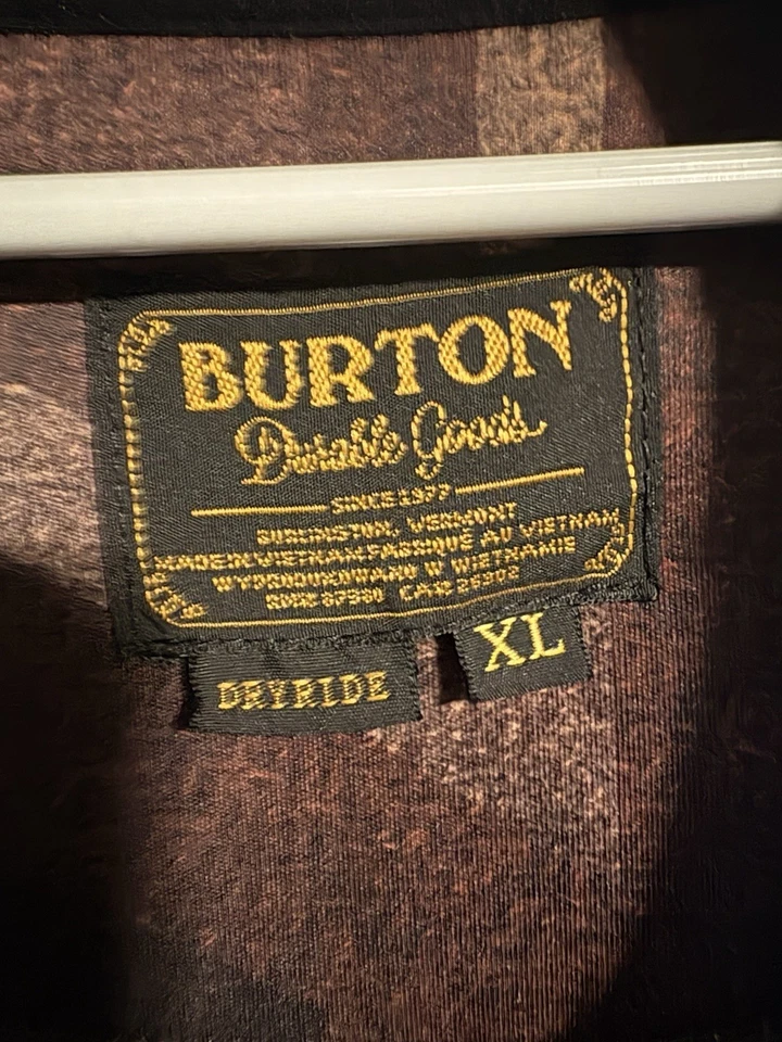 Burton Men’s Full Zip Hoodie Jacket XL Dryride Tribal Aztec Print Maroon - Image 2 of 4