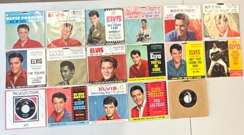Elvis Presley RCA Victor 45 RPM 7" Singles Lot