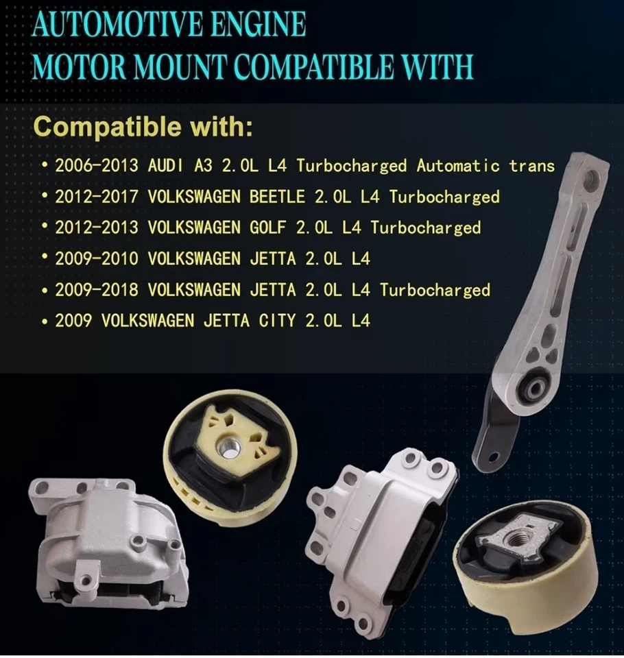 Juego de 5 Montaje Motor y Montaje Transmisión EUA300643. Foto 2 de 4