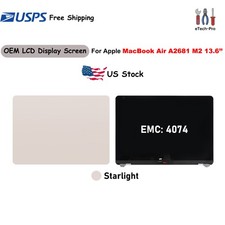 OEM LCD Display Screen For Apple MacBook Air A2681 M2 13.6'' 2022 Starlight