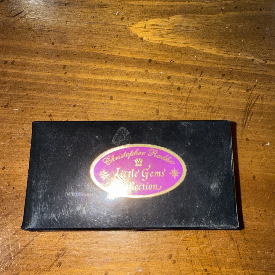 Christopher Radko 2000 pequeñas gemas vestidas para enfriar adorno de gemas Starligh 3" nuevo con etiquetas Foto 2 de 3