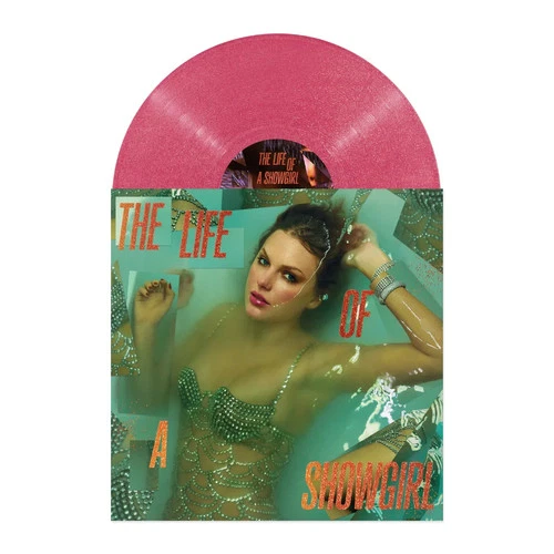 Taylor Swift THE LIFE OF A SHOWGIRL SEQUINS ARE FOREVER MAGENTA GLITTER VINYL
