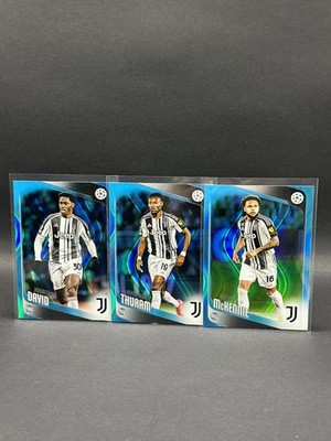  McKennie, David, Thuram SP - Blue Wave Refractor - 2026 Topps UCC Juventus 