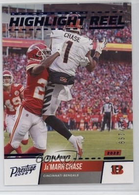 2022 Panini Prestige Highlight Reel Xtra Points Blue 246/299 Ja'Marr Chase 18xo