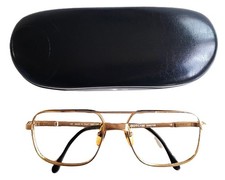 VINTAGE LUXOTTICA DIRECTOR 140 GEP EYEGLASSES FRAME KLIXX 2 GOLD WITH CASE ITALY