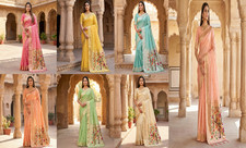 New Launching Soft Organza Silk Saree With Blouse For Women Wedding Wear