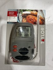 Taylor 1470N Digital Cooking Thermometer w/ Probe  Timer