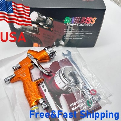 For Devilbiss GTI PRO LITE 1.3mm TE20 Gold Tool Pistol Spray Gun Paint Cars NEW