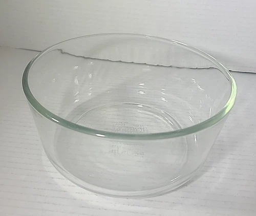 Vintage PYREX Clear Glass Baking Dish Mixing Bowl # 7203, 7 Cups 1.75 Ltr