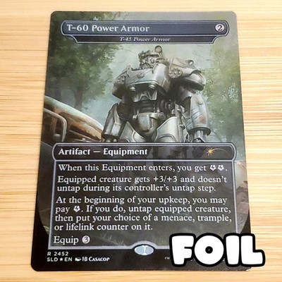 1x T-45 / T-60 Power Armor, Foil - Fallout Secret Lair 2452, Magic, MTG NM