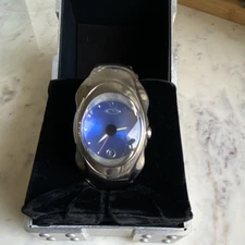 Rare Oakley sapphire Blue Timebomb Generation 1 low serial #000195  w/ Orig. Box