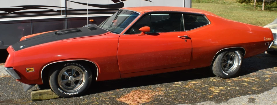 Ford Torino Cobra Jet Shaker 1971 capó 351 Cleveland C6 Foto 2 de 4