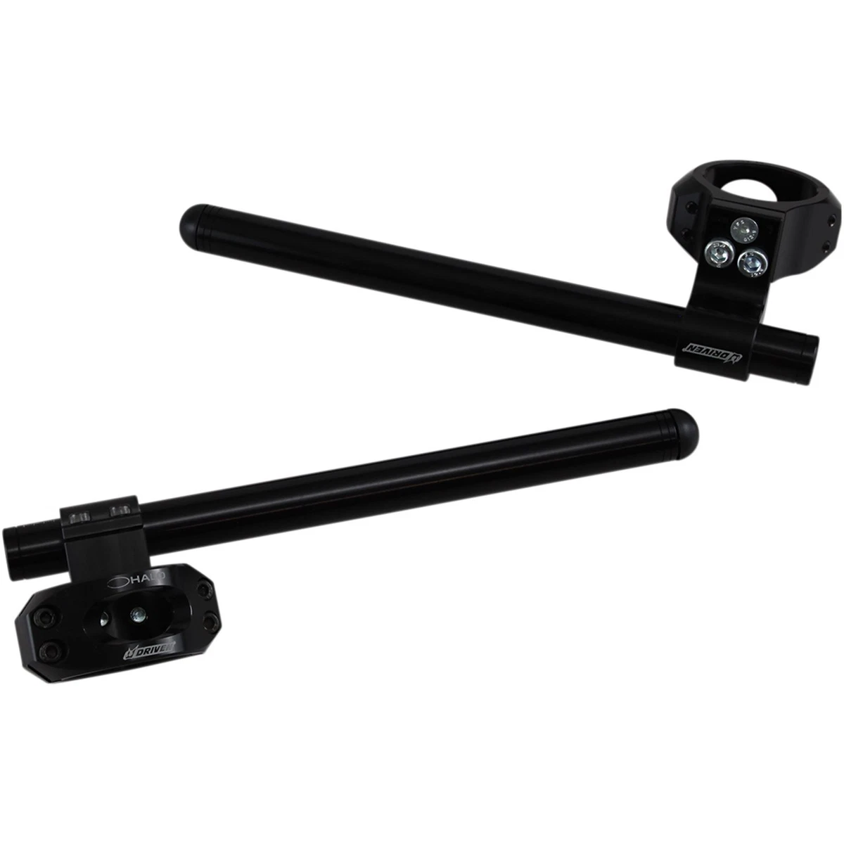 Elevador De Manillar Clip-on 1" (46mm) CNC Negro Para Kawasaki Ninja ZX-6R/ZX-9R - Aluminio Anodizado