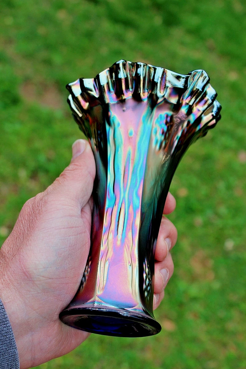 fenton blue carnival glass products for sale | eBay