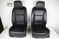 2011-2013 Bmw F10 528i 535i 550i Front Seat Pair Black Leather Heated Oem