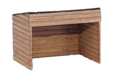 H0 Goat barn with goats   Polyplate kit - Vollmer 43745