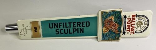 Ballast Point Brewing Company “Unfiltered Sculpin” IPA 11.5” Tall Tap Handle - Picture 3 of 8