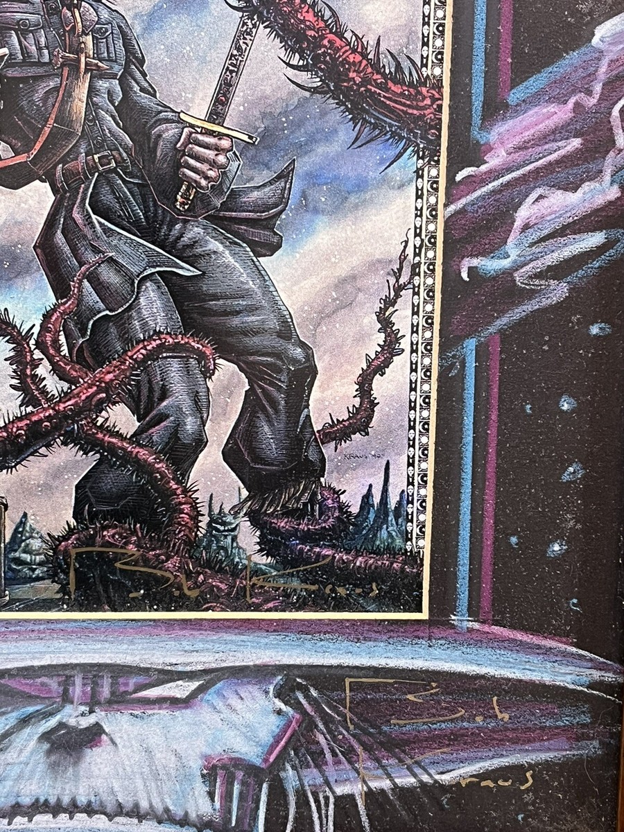 Robert (Bob) Kraus Signed Art Print Sega Game Chakan 14”x11