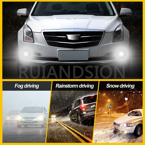 Ruiandsion H11B LED Bulb Car Fog Light Car Headlight CANBUS 10-30V White 1pair - Picture 7 of 8