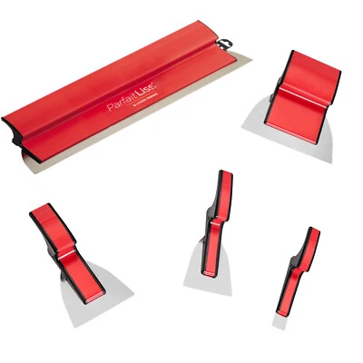 L'Outil Parfait Flächenspachtel in 13 Breiten (mm-Angaben!) und Teleskopgriff