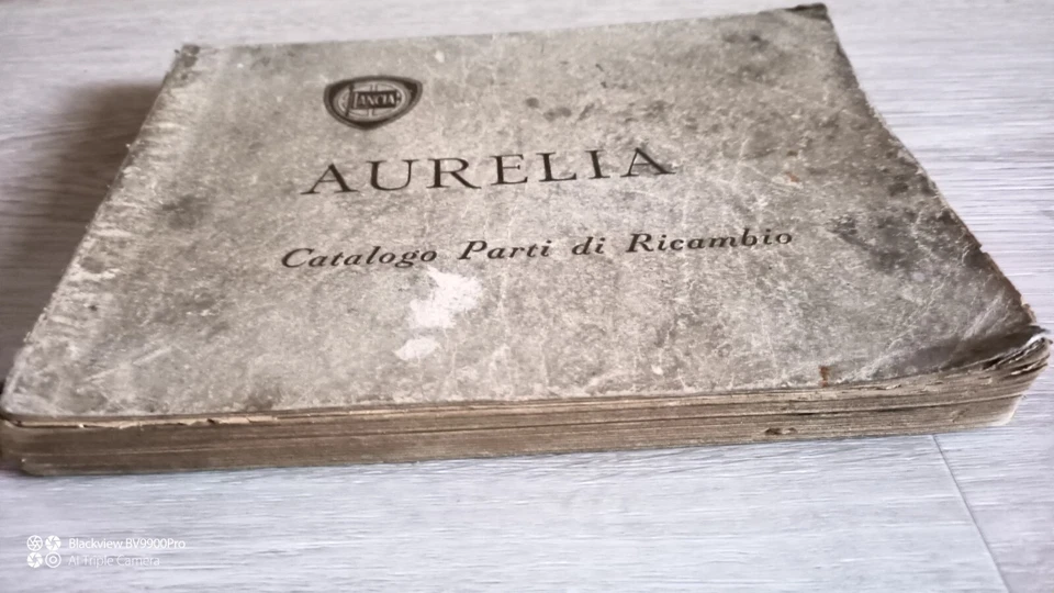 LANCIA AURELIA Catalogo part di ricambio. Spare parts Catalogue.  Originale.  Foto 2 de 4