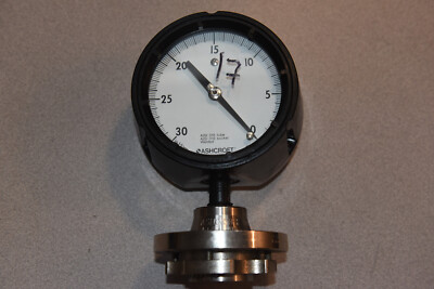 Ashcroft Duragauge Q-4832 0-30'' Hg Vacuum Gauge with Diaphragm