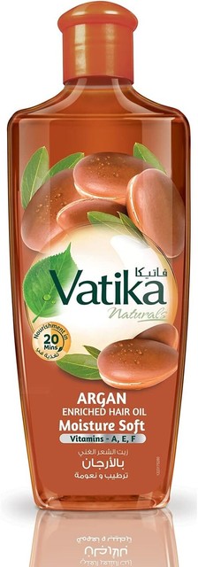 Vatika Naturals Argan Enriched Hair Oil Moisture Soft 200ml