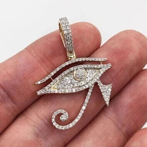 Eye of horus diamond pendant sale