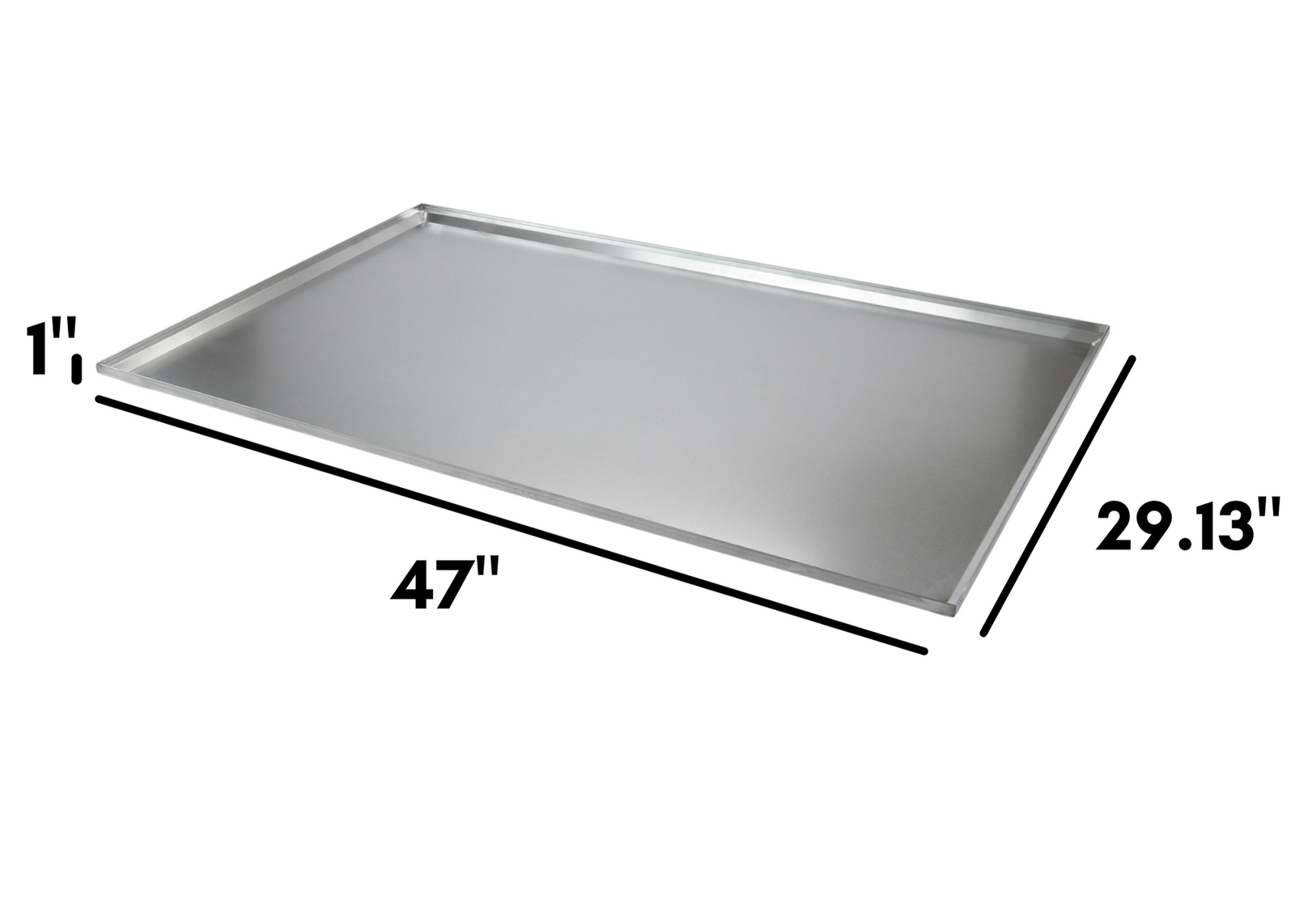 Garage Floor Drip Tray Heavy Duty Steel 47" x 29.13" Metal Oil