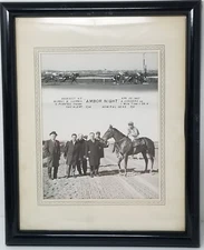 Aqueduct Racetrack New York Photo Winner's Circle Ambor Night 1967 Ángel Cordero